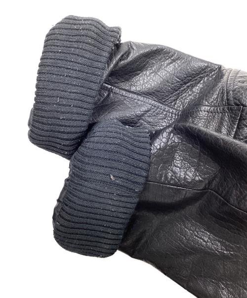 AVIREX P.D.W（アヴィレックスピーディーダブリュー）AVIREX P.D.W (アヴィレックスピーディーダブリュー) FACE MASK LEATHER JACKET ブラック サイズ:2XLの古着・服飾アイテム