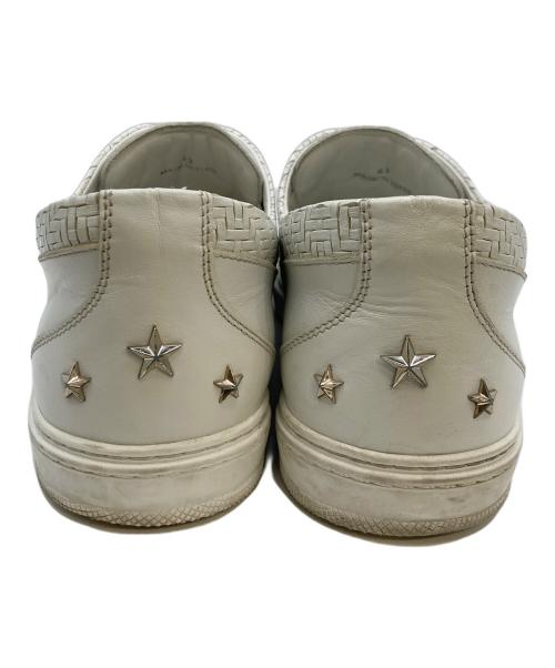JIMMY CHOO（ジミーチュウ）JIMMY CHOO (ジミーチュウ) CASPIAN ローカットスニーカー ホワイト サイズ:43の古着・服飾アイテム