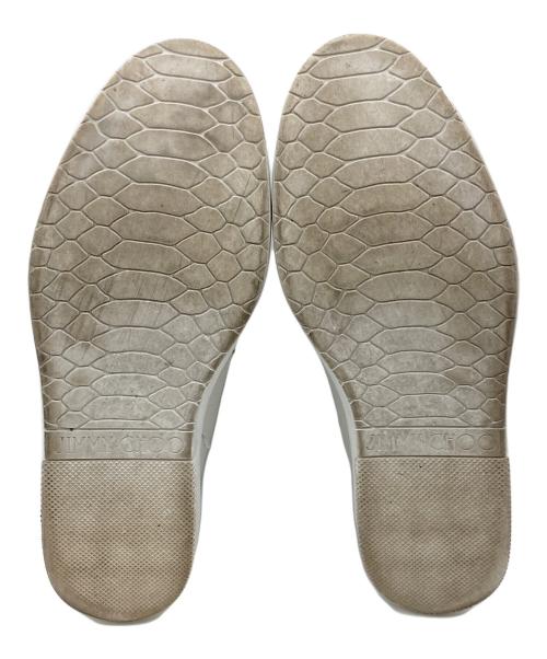 JIMMY CHOO（ジミーチュウ）JIMMY CHOO (ジミーチュウ) CASPIAN ローカットスニーカー ホワイト サイズ:43の古着・服飾アイテム