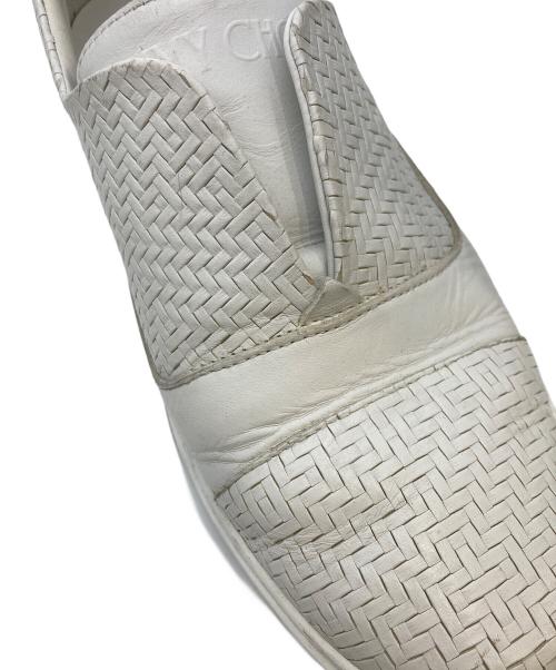 JIMMY CHOO（ジミーチュウ）JIMMY CHOO (ジミーチュウ) CASPIAN ローカットスニーカー ホワイト サイズ:43の古着・服飾アイテム