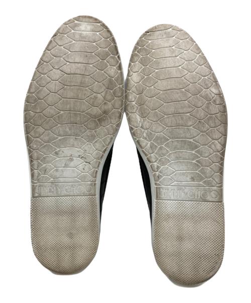 JIMMY CHOO（ジミーチュウ）JIMMY CHOO (ジミーチュウ) 型押しスリッポン ブラック サイズ:43の古着・服飾アイテム