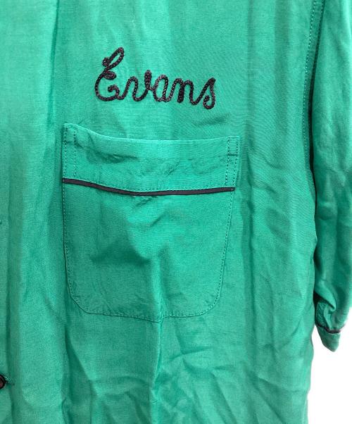 STYLE EYES（スタイルアイズ）STYLE EYES (スタイルアイズ) パイピングボーリングシャツ グリーン サイズ:Ｌの古着・服飾アイテム