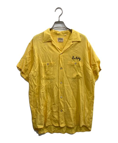 Hilton（ヒルトン）Hilton (ヒルトン) ボーリングシャツ イエロー サイズ:Lの古着・服飾アイテム