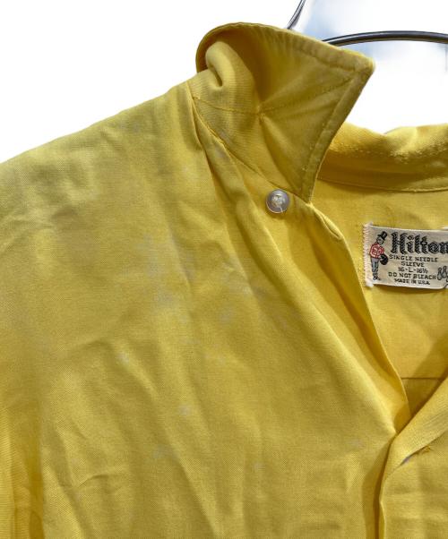 Hilton（ヒルトン）Hilton (ヒルトン) ボーリングシャツ イエロー サイズ:Lの古着・服飾アイテム
