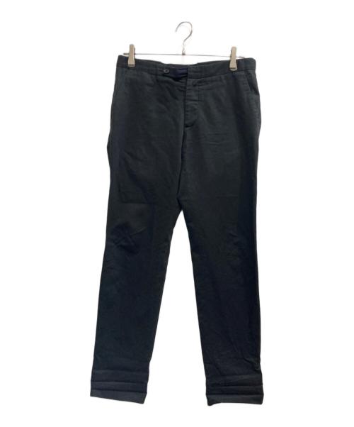 Maison Margiela（メゾンマルジェラ）Maison Margiela (メゾンマルジェラ) コットンリネンアジャスタースラックス ネイビー サイズ:46の古着・服飾アイテム