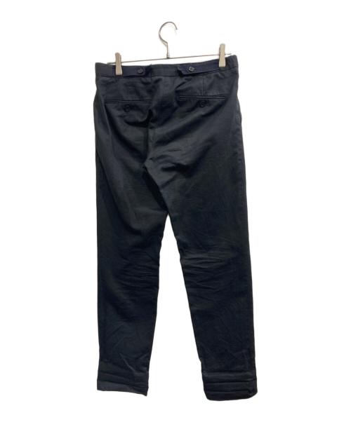 Maison Margiela（メゾンマルジェラ）Maison Margiela (メゾンマルジェラ) コットンリネンアジャスタースラックス ネイビー サイズ:46の古着・服飾アイテム