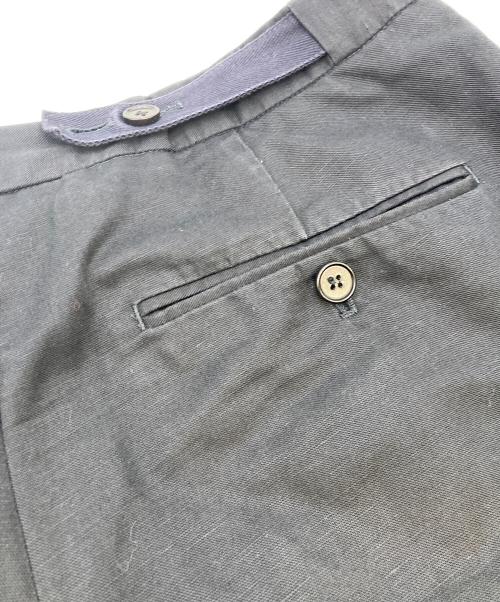 Maison Margiela（メゾンマルジェラ）Maison Margiela (メゾンマルジェラ) コットンリネンアジャスタースラックス ネイビー サイズ:46の古着・服飾アイテム