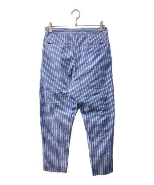 NEAT（ニート）NEAT (ニート) ストライプ スラックス ブルー サイズ:44の古着・服飾アイテム