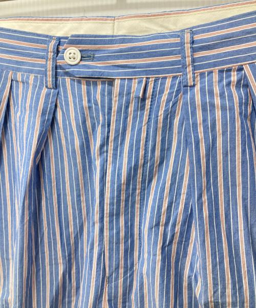 NEAT（ニート）NEAT (ニート) ストライプ スラックス ブルー サイズ:44の古着・服飾アイテム