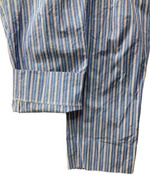 NEAT（ニート）NEAT (ニート) ストライプ スラックス ブルー サイズ:44の古着・服飾アイテム