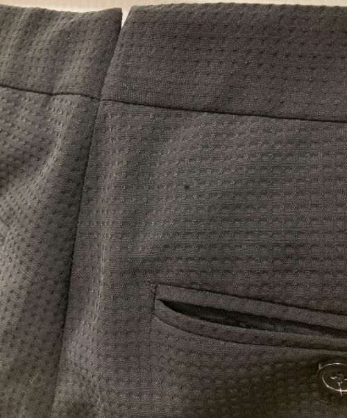 RAF SIMONS（ラフシモンズ）RAF SIMONS (ラフシモンズ) シアサッカー ベルテッドパンツ ブラック サイズ:44の古着・服飾アイテム