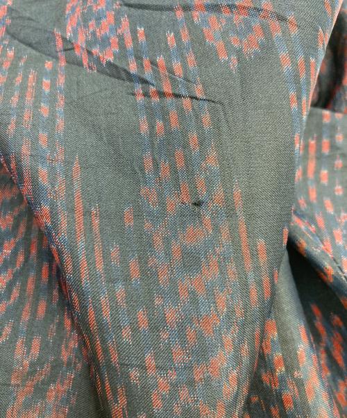 DRIES VAN NOTEN（ドリスヴァンノッテン）DRIES VAN NOTEN (ドリスヴァンノッテン) 総柄シルクパンツ ネイビー×レッド サイズ:48の古着・服飾アイテム