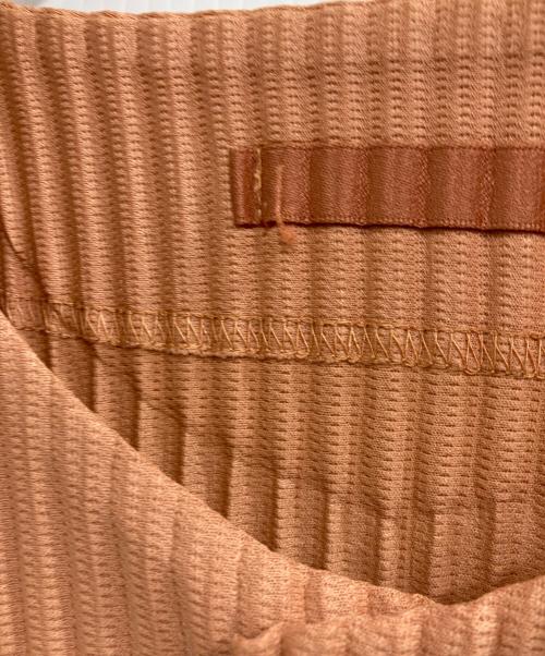 HOMME PLISSE ISSEY MIYAKE（オム プリッセ イッセイ ミヤケ）HOMME PLISSE ISSEY MIYAKE (オム プリッセ イッセイ ミヤケ) プリーツカーディガン オレンジ サイズ:3の古着・服飾アイテム