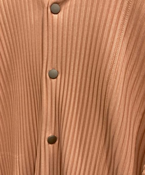 HOMME PLISSE ISSEY MIYAKE（オム プリッセ イッセイ ミヤケ）HOMME PLISSE ISSEY MIYAKE (オム プリッセ イッセイ ミヤケ) プリーツカーディガン オレンジ サイズ:3の古着・服飾アイテム