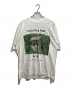 ONLINE CERAMICSオンライン セラミックス）の古着「プリントTシャツ/Everything Well Be Ok T-Shirt」｜ホワイト