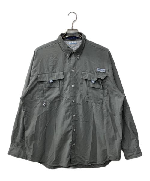Columbia（コロンビア）Columbia (コロンビア) バハマ II ロングスリーブシャツ グレー サイズ:Lの古着・服飾アイテム