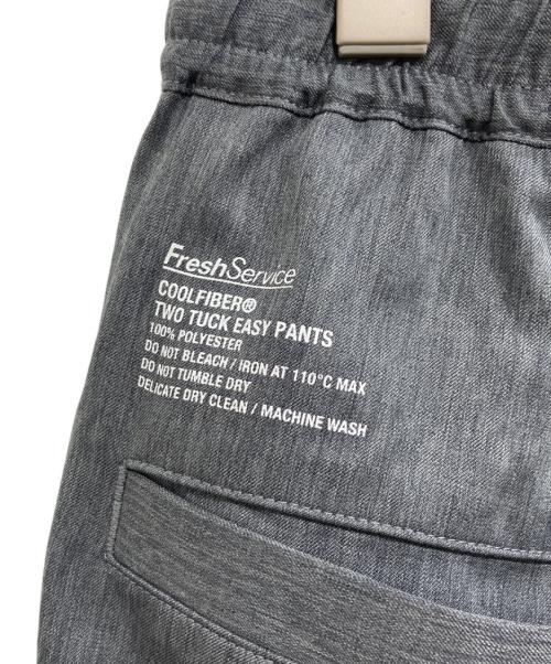 FreshService（フレッシュサービス）FreshService (フレッシュサービス) COOLFIBER TWO TUCK EASY PANTS グレー サイズ:Mの古着・服飾アイテム