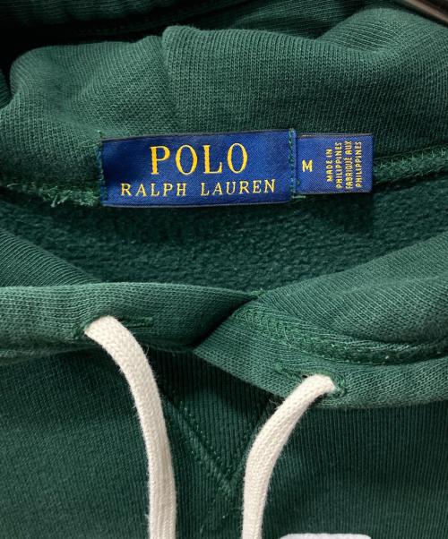 POLO RALPH LAUREN（ポロ・ラルフローレン）POLO RALPH LAUREN (ポロ・ラルフローレン) ロゴパーカー グリーン サイズ:Mの古着・服飾アイテム