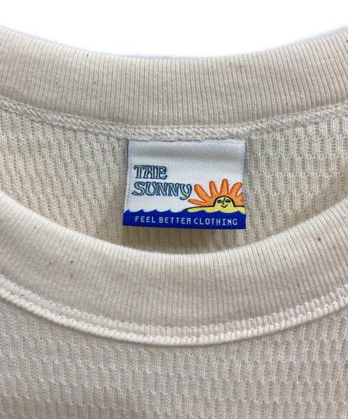 THE SUNNY（ザサニー）THE SUNNY (ザサニー) HACHINOSU THERMAL/サーマルカットソー ホワイト×ブルー サイズ:Mの古着・服飾アイテム