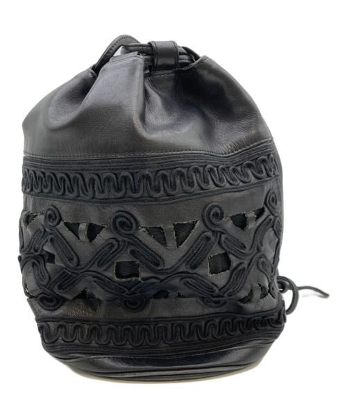 Jean Paul GAULTIER（ジャンポールゴルチェ）Jean Paul GAULTIER (ジャンポールゴルチェ) 巾着バッグ ブラックの古着・服飾アイテム