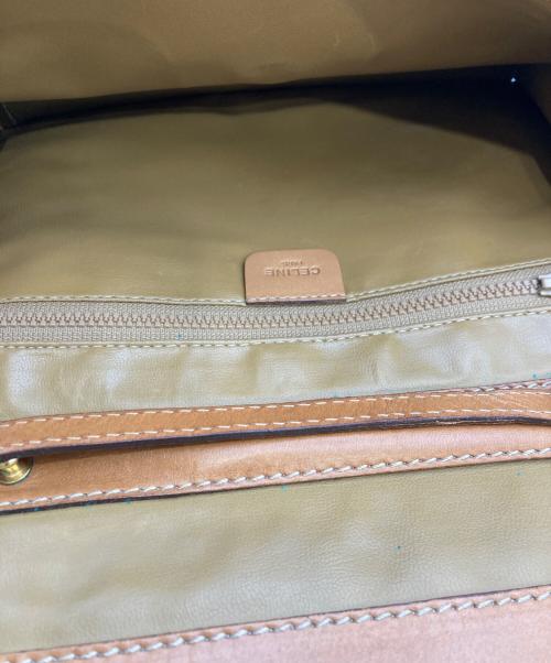 CELINE（セリーヌ）CELINE (セリーヌ) オールドマカダムショルダーバッグ ベージュの古着・服飾アイテム