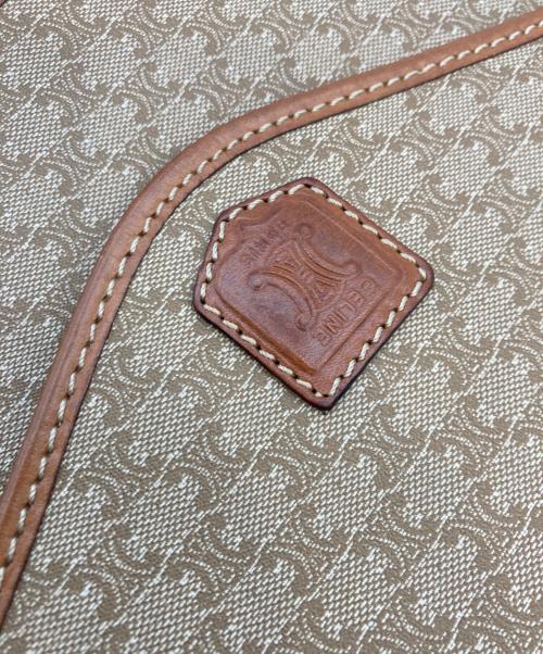 CELINE（セリーヌ）CELINE (セリーヌ) オールドマカダムショルダーバッグ ベージュの古着・服飾アイテム