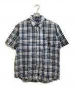 stussyステューシー）の古着「S/S チェックシャツ」｜ブルー×グレー