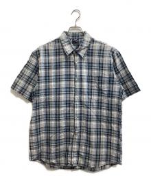 stussy（ステューシー）の古着「S/S チェックシャツ」｜ブルー×グレー