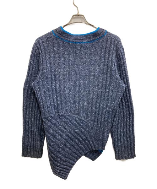 KIKO KOSTADINOV（キコ・コスタディノフ）KIKO KOSTADINOV (キコ・コスタディノフ) Brutus Jumper/アシメニット ブルー サイズ:46の古着・服飾アイテム