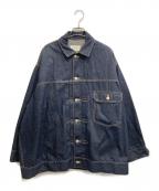beautiful peopleビューティフルピープル）の古着「selvedge denim big blouson/セルヴィッチデニムビッグブルゾン」｜インディゴ