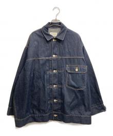 beautiful people（ビューティフルピープル）の古着「selvedge denim big blouson/セルヴィッチデニムビッグブルゾン」｜インディゴ