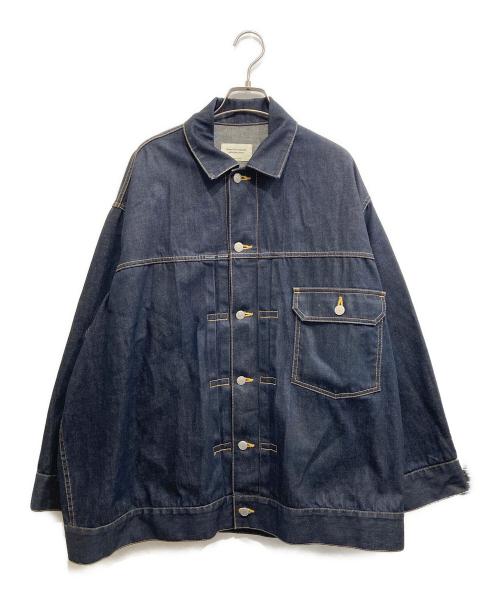 beautiful people（ビューティフルピープル）beautiful people (ビューティフルピープル) selvedge denim big blouson/セルヴィッチデニムビッグブルゾン インディゴ サイズ:38の古着・服飾アイテム