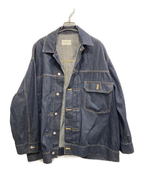 beautiful people（ビューティフルピープル）beautiful people (ビューティフルピープル) selvedge denim big blouson/セルヴィッチデニムビッグブルゾン インディゴ サイズ:38の古着・服飾アイテム