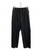 MARKAWAREマーカウェア）の古着「CLASSIC FIT EASY PANTS SUPER120s WOOL TROPICAL」｜ブラック