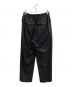 MARKAWARE (マーカウェア) CLASSIC FIT EASY PANTS SUPER120s WOOL TROPICAL ブラック サイズ:2：10000円