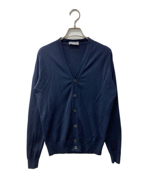JOHN SMEDLEY（ジョンスメドレー）JOHN SMEDLEY (ジョンスメドレー) ウールカーディガン ネイビー サイズ:Sの古着・服飾アイテム