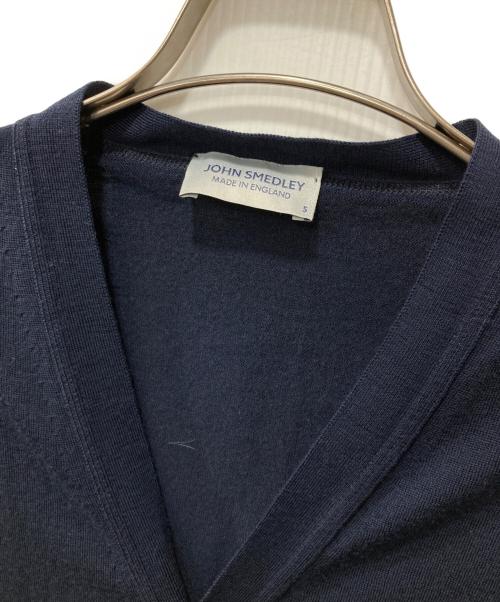 JOHN SMEDLEY（ジョンスメドレー）JOHN SMEDLEY (ジョンスメドレー) ウールカーディガン ネイビー サイズ:Sの古着・服飾アイテム