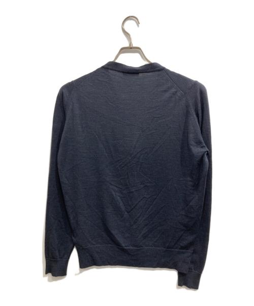 JOHN SMEDLEY（ジョンスメドレー）JOHN SMEDLEY (ジョンスメドレー) メリノウールカーディガン チャコールグレー サイズ:Mの古着・服飾アイテム