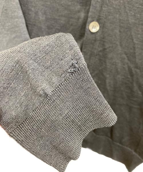 JOHN SMEDLEY（ジョンスメドレー）JOHN SMEDLEY (ジョンスメドレー) メリノウールカーディガン チャコールグレー サイズ:Mの古着・服飾アイテム