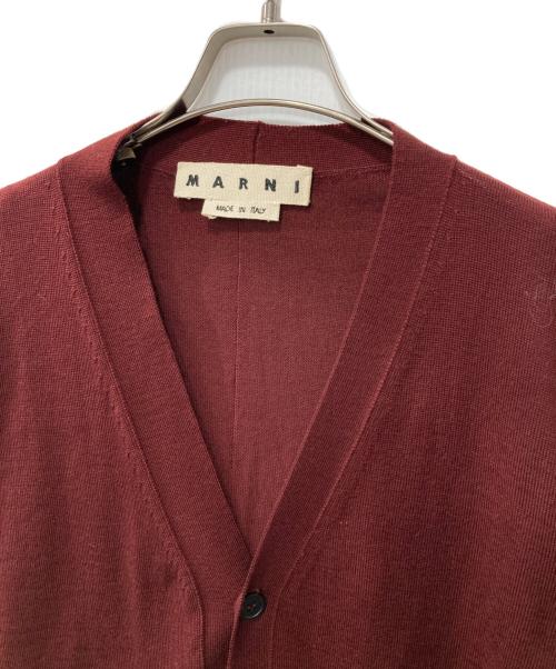 MARNI（マルニ）MARNI (マルニ) ウールカーディガン レッド サイズ:50の古着・服飾アイテム