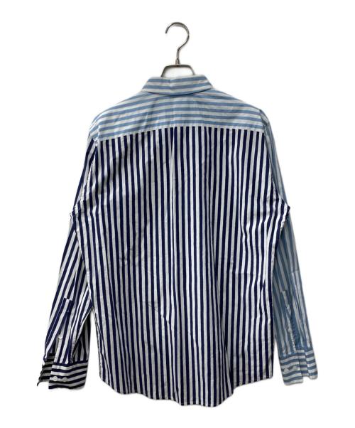 MARNI（マルニ）MARNI (マルニ) 切替ストライプシャツ ブルー×ホワイト サイズ:46の古着・服飾アイテム