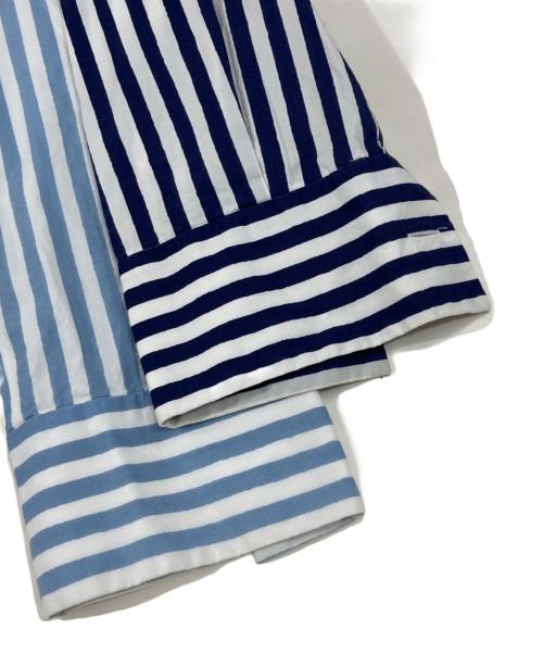 MARNI（マルニ）MARNI (マルニ) 切替ストライプシャツ ブルー×ホワイト サイズ:46の古着・服飾アイテム