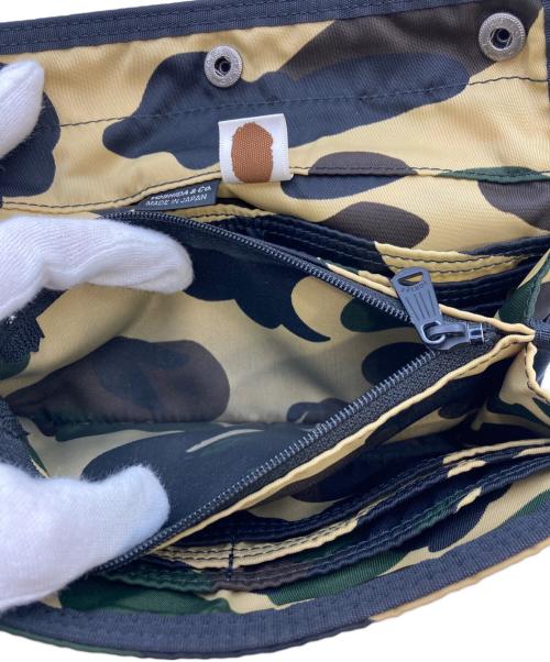 PORTER（ポーター）PORTER (ポーター) A BATHING APE (アベイシングエイプ) Nylon camouflage long wallet/ナイロン　カモフラージュ　ロングウォレット ブラウンの古着・服飾アイテム