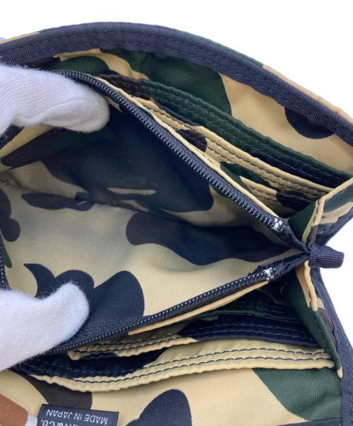 PORTER（ポーター）PORTER (ポーター) A BATHING APE (アベイシングエイプ) Nylon camouflage long wallet/ナイロン　カモフラージュ　ロングウォレット ブラウンの古着・服飾アイテム