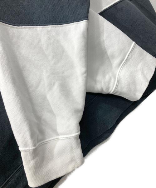 NIKE（ナイキ）NIKE (ナイキ) SUPREME (シュプリーム) Stripe Hooded Sweatshirt ブラック×ホワイト サイズ:Mの古着・服飾アイテム