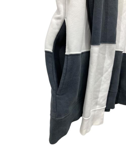 NIKE（ナイキ）NIKE (ナイキ) SUPREME (シュプリーム) Stripe Hooded Sweatshirt ブラック×ホワイト サイズ:Mの古着・服飾アイテム