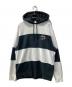 NIKE（ナイキ）の古着「Stripe Hooded Sweatshirt」｜ブラック×ホワイト