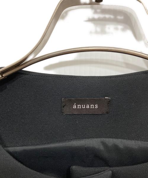 anuans（アニュアンス）anuans (アニュアンス) ペプラムフォルムトップス ブラック サイズ:Ｓの古着・服飾アイテム