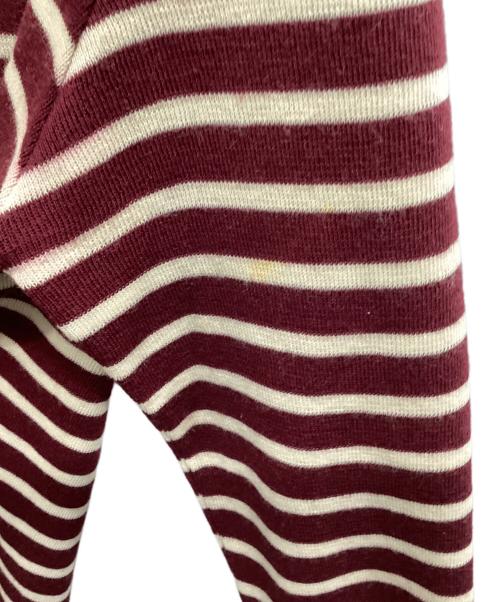 BUTCHER PRODUCTS（ブッチャープロダクツ）BUTCHER PRODUCTS (ブッチャープロダクツ) ボーダーニット ボルドー サイズ:38の古着・服飾アイテム
