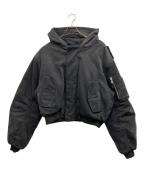 entire studiosエンタイアスタジオ）の古着「W2 BOMBER JACKET/W2 ボンバージャケット」｜ブラック
